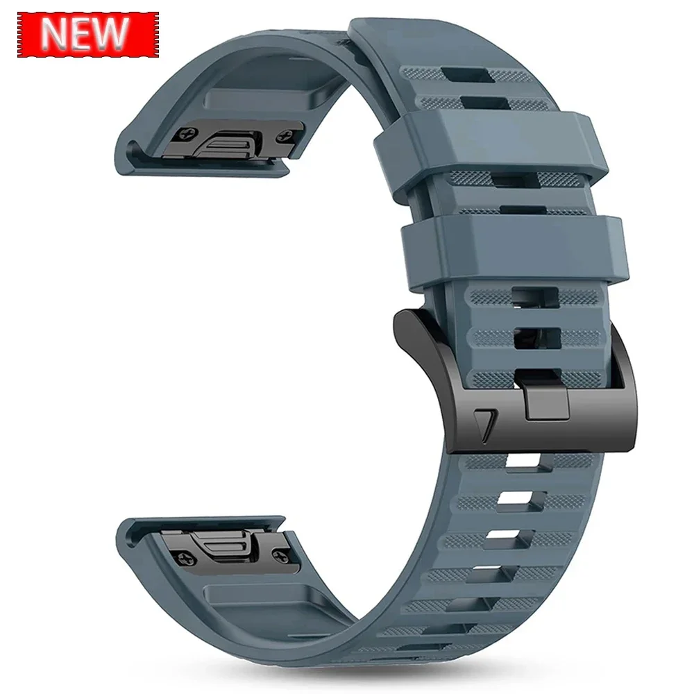 QuickFit Leather & Silicone Sport Watchband Bracelet