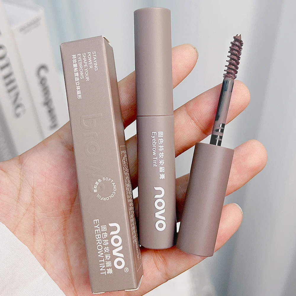 Coffee Brown Eyebrow Cream Enhancers Lasting Waterproof Eye Brows Gel Makeup Brown Tinted Liquid Eyebrows Paint Pomade Cosmetic 5