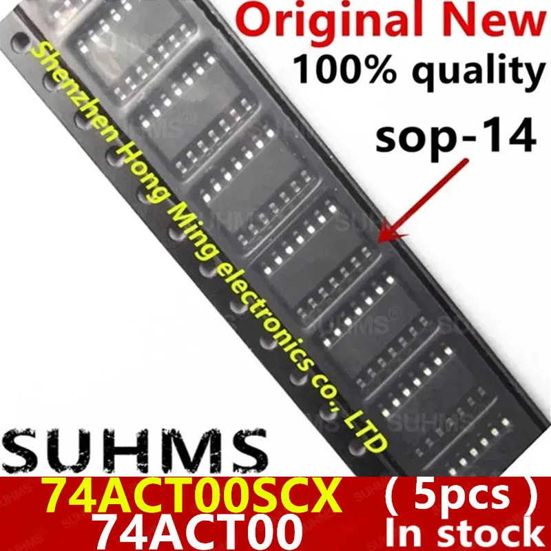 

(5 шт.) 100% новый набор микросхем 74ACT00SCX 74ACT00 sop-14