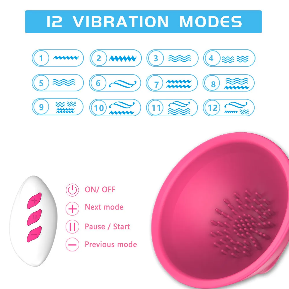 Breast​ Enlargement Massager Vibrator Female Nipple Sucker Clitoris Vacuum Pump Cover Masturbator Sex Toys for Women Adults