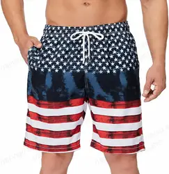 Men's Swimwear 3d Print Floral Flags Men Summer Sports Swimming And Surfing Beach Trousers Quad Quick Dry Retro Beach Shorts