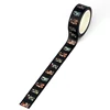 2024 NEW 1pc 10M Decorative Moon Haunted House Halloween Washi Tape for Scrapbooking Masking Tape Cute Journaling Stationery 3