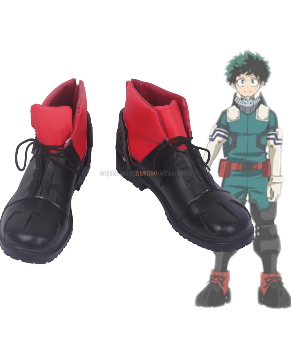 

Izuku Midoriya Cosplay Boku no Hero Akademia Shoes Cosplay Black Boots My Hero Academia Cosplay Custom Made