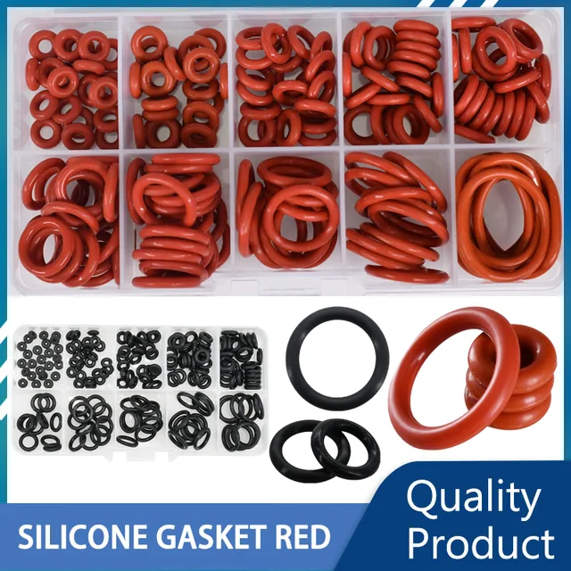 Red Black Silicone o rings Sealing Gasket: High Temperature Solution for Coffee Machines