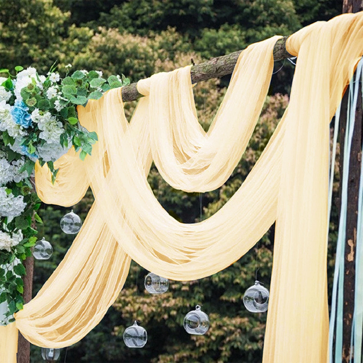 10m/ 2.2m rotolo di colore solido nastro di Organza bordo ondulato nastro a coda di pesce per Bouquet di fiori regali imballaggio decorazioni per feste di matrimonio  15