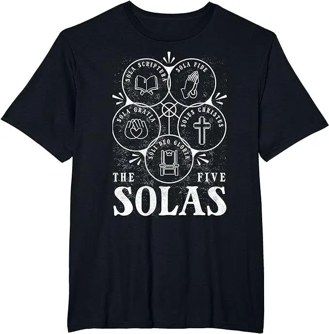 New Limited Sola Scrittura-Formation Cristiana, 5 Solas T-Shirt