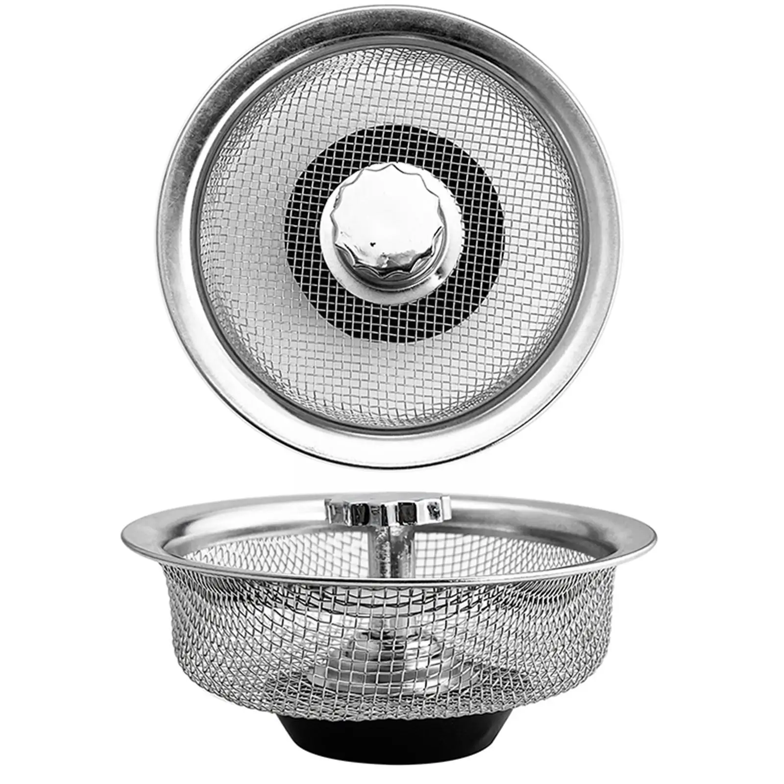 Steel Sink Strainer Mesh Sink Drain Filter Basket Draine Kitchen Home Floor Sink Accessories Mesh Drain S9B8