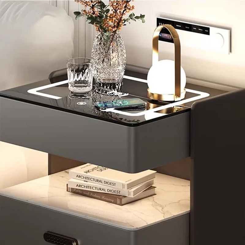 스마트 블루투스 침대 테이블, 고급 보조 품질 모빌 침대 옆 캐비닛 보관, Muebles 파라 기숙사 침실 가구