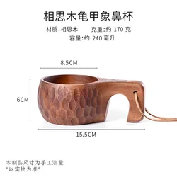 Handcrafted Wooden Coffee and Tea Mug - 201-300ml (B1)