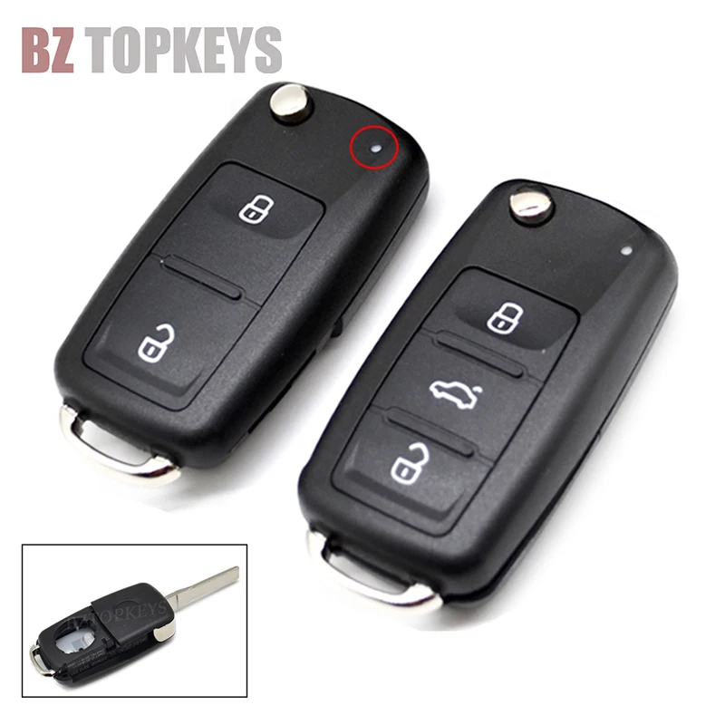 3button Flip key shell Key for VW Passat Polo Golf VOLKSWAGEN Skoda remote Car key Case key case,car key shell,key cover,folding car key shell,fob cover,key fob replacement