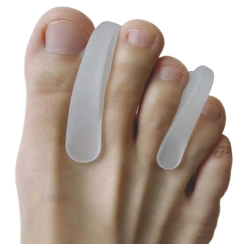 1Pair Foot Care Tool Gel Toe Separators Hallux Valgus Bunions Adjuster Corrector Silicone Thumb Orthotics Protector Straighten