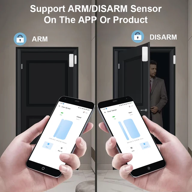 WiFi Smart Door Window Sensor Smart Home Open/Closed Detectors EWeLink App Control Security Alarm Work With Alexa Google Home 5