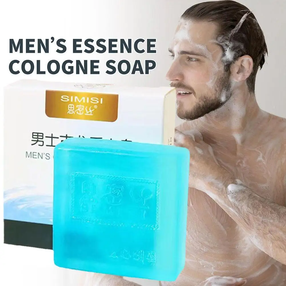 80g Cologne Fragrance Soap Oil Control Refreshing Face Wash Soaps Acne Removal Cologne Scented Soap Deep Cleansing