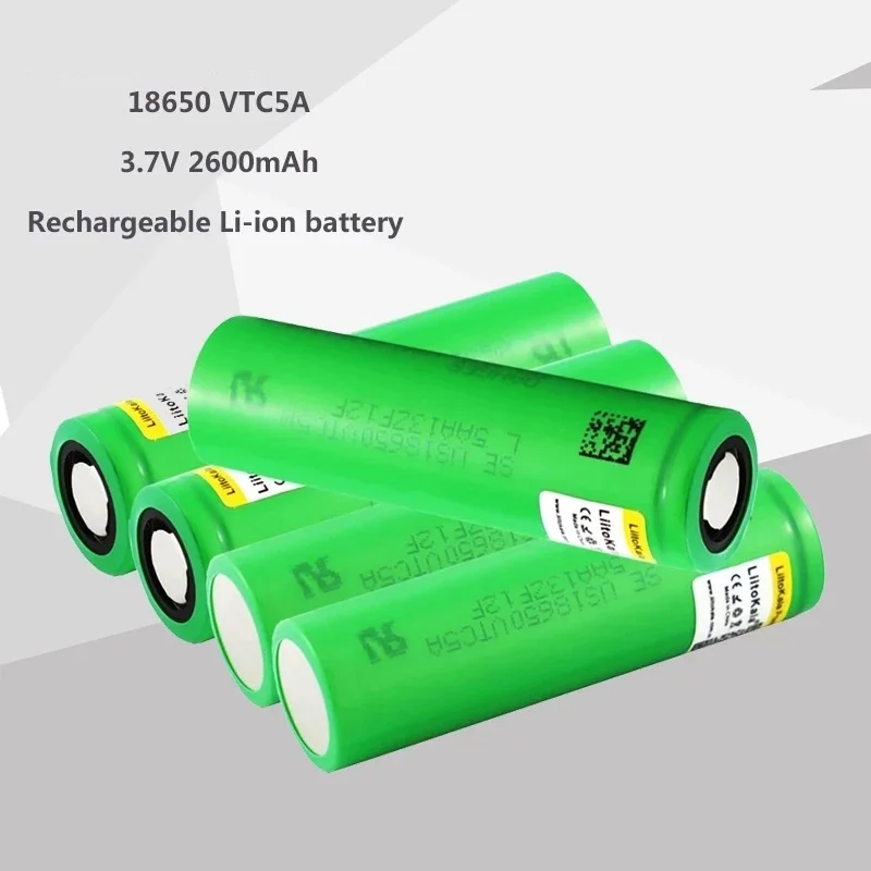 Новинка, перезаряжаемая литий-ионная батарея для liitokala 3,7 V 2600mAh VTC5A 18650 US18650VTC5A 35A, игрушечный фонарик