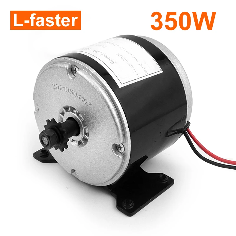 MY1016 미니 브러시 모터 고속 24V 36V 350W 25H 11T 스프로킷 DIY 로봇 장난감 자동차 교육용 기술