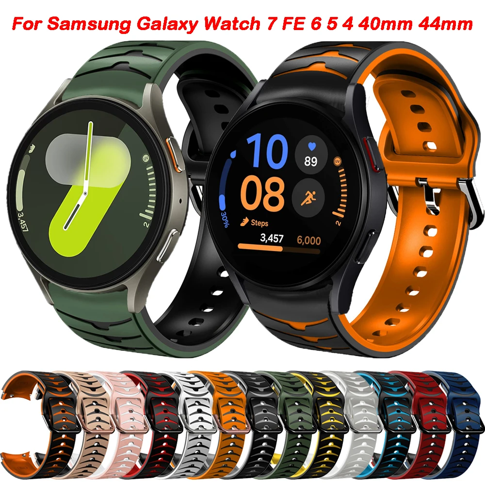 Premium No-Gap Silicone Sport Watch Band - Universal Fit 20mm