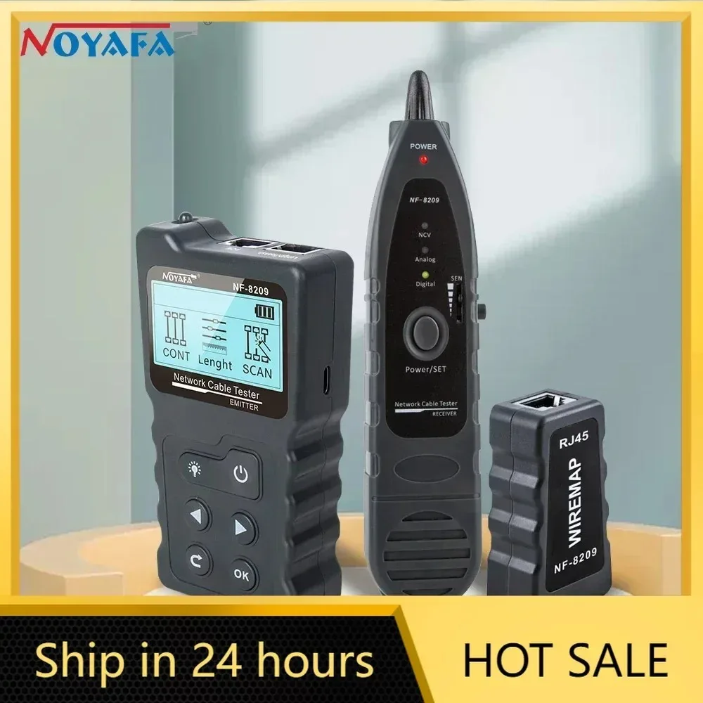NF-8209 RJ45 Cable Tracker POE Network Wire Checker Cable Tester Test Network Tool Scan Wiremap Utp Tester network cable tester