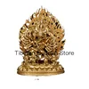 Home Gift Chinese Style Crafts Decoration Pure Copper Yamantaka Buddha Statue Home Serving 5