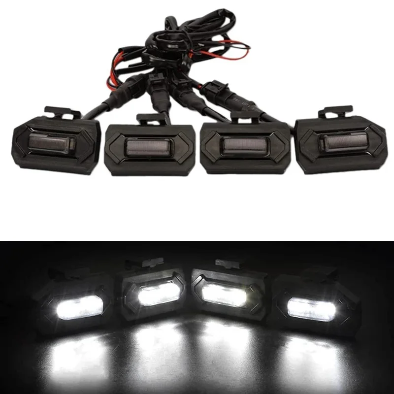 Neue 4PCS/1set LED Front Grill Lichter für Toyota Tacoma Raptor TRD Off Road Sport 2020 2021 Externe grill Lampe LED Grille Lichter – Detail 1