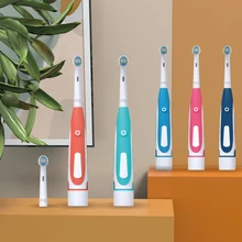 360° Rotation Electric Toothbrush Portable Waterproof Couple Tooth Brush Tartar Removal Teeth Whitening Cleaning Oral Care