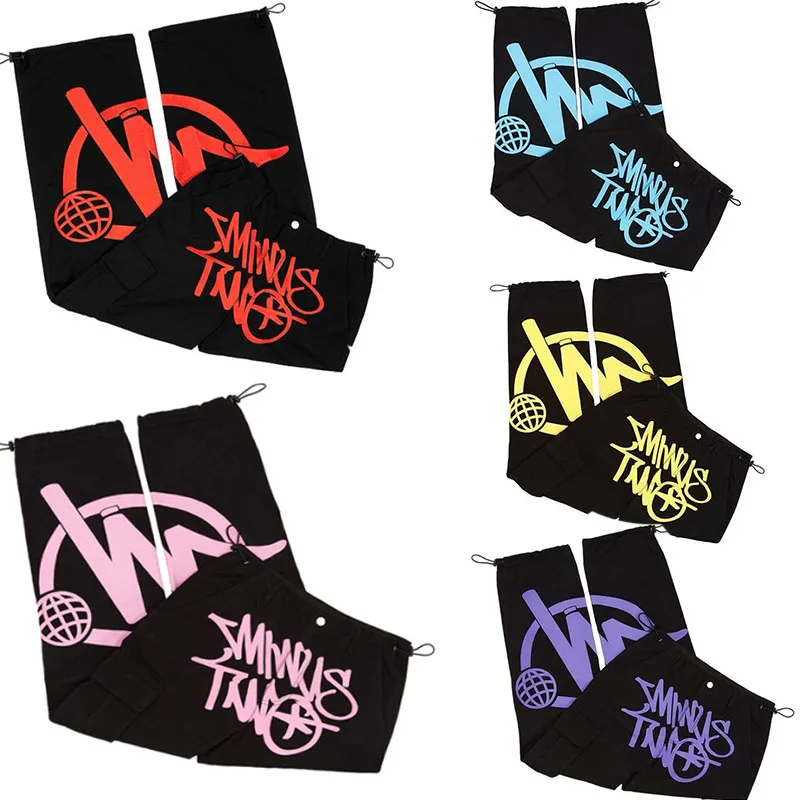 Minus Two Cargo Pants Wide Leg Clothes Goth 2023 Men Ripped Slim