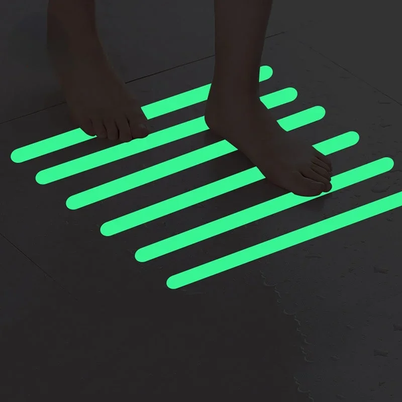 6/24pcs Bathtub Non-Slip Stickers Luminous Shower MatsAnti Slip Bath Tub Stickers