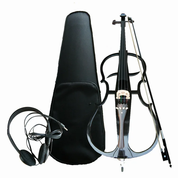 freeshipElectroniccello44blackwhiteprofessionalElectriccello