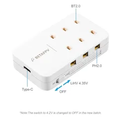High - Performance 1S 550mAh 75C Battery Pack (4PCS) for FPV Drones (Charger Only)