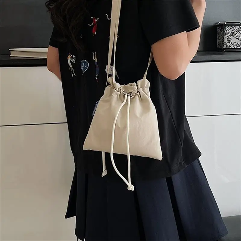 New Nylon Drawstring Large Capacity Shoulder Bag Simple Women Tote - Main Image