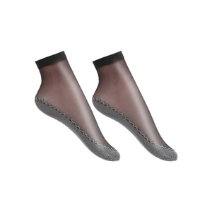Женские шелковистые противоскользящие хлопковые короткие носки до щиколотки, прозрачные колготки до щиколотки, чулочно-носочные