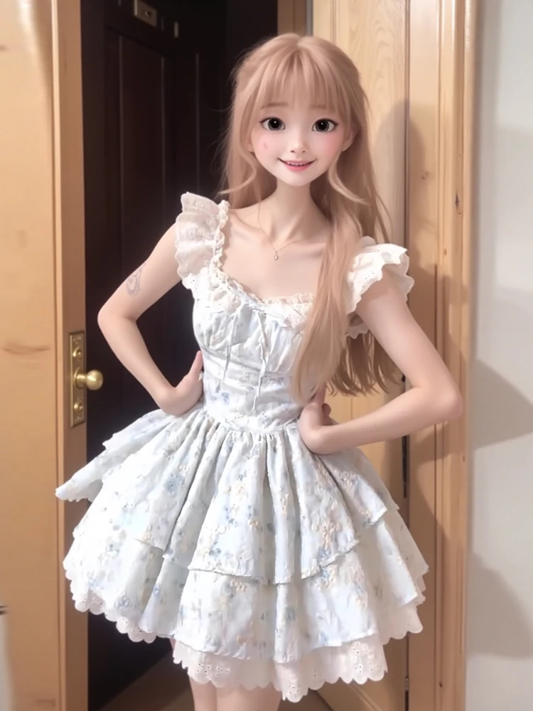 chinese dress ladies Children's Lovely Fashion Dress Light Yellow / 100cm (3T) 2-3 Years main image 1