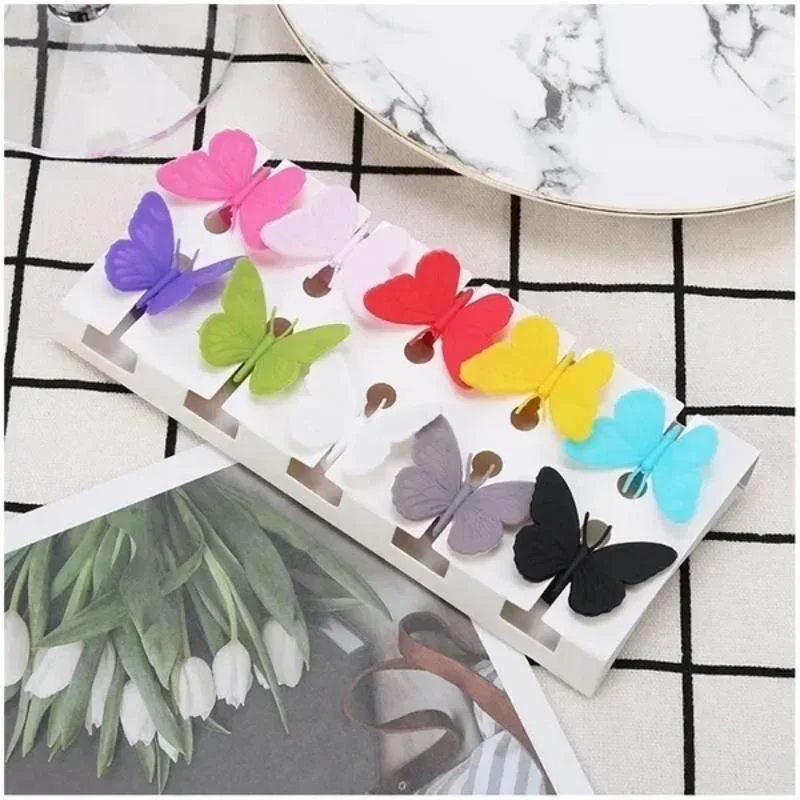 10Pcs/Set Food Silicone Wine Glass Butterfly Labeling Cup Distinguishing Toys Party