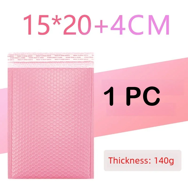 100/1 PCS Pink Poly Bubble Mailers Padded Envelopes Bulk Bubble Lined Wrap Polymailer Bag for Shipping Packaging Maile Self Seal