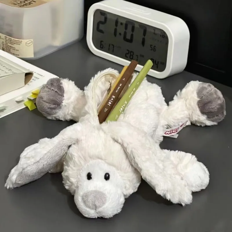 

Kawaii Bestevers Sea Otter Pencil Bags Plush Sea Otter Sheep Rabbit Doll Pencil Bag Make Up Bag Stuffed Animal Bag