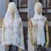 Catholic Mantilla Mass Veil Religious Ceremony Veil Embroidery Church Lace Veil for Religious Prayer 5