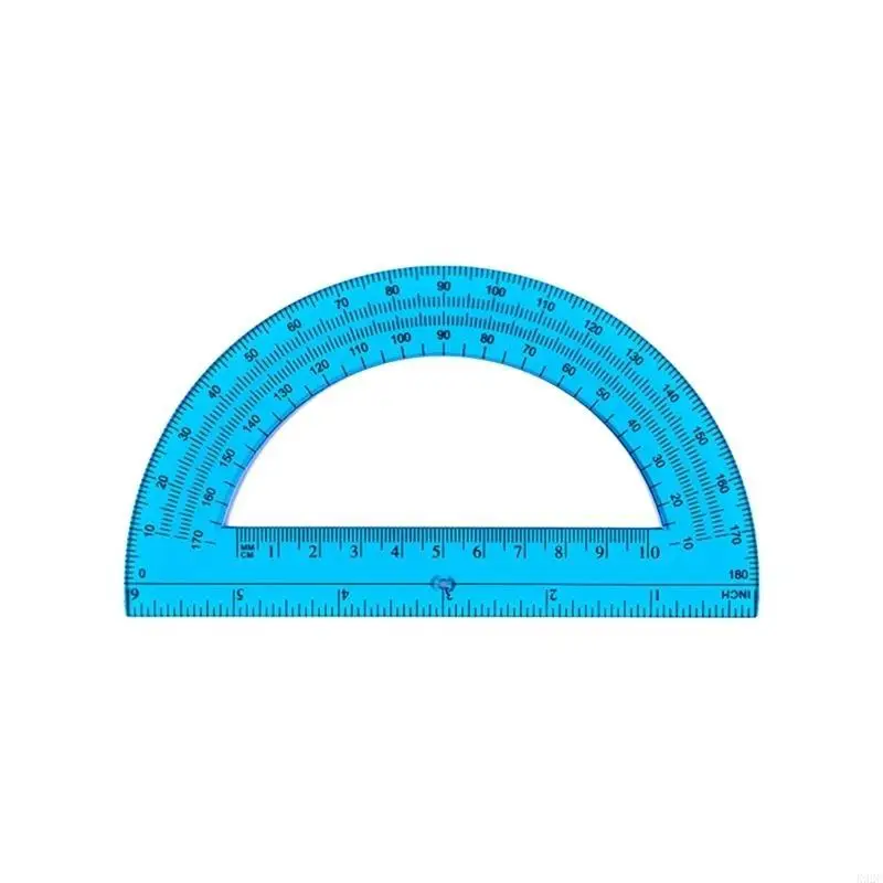 5Pcs 180도 플라스틱 각도기 6인치 각도기 학교 사무실 공급 K92C
