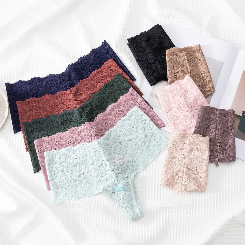 Romantic France Lace Lingerie See Through Perspective Width Lowwaist