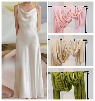 Four-sided Micro-elastic Lining Fabric Dress 1
