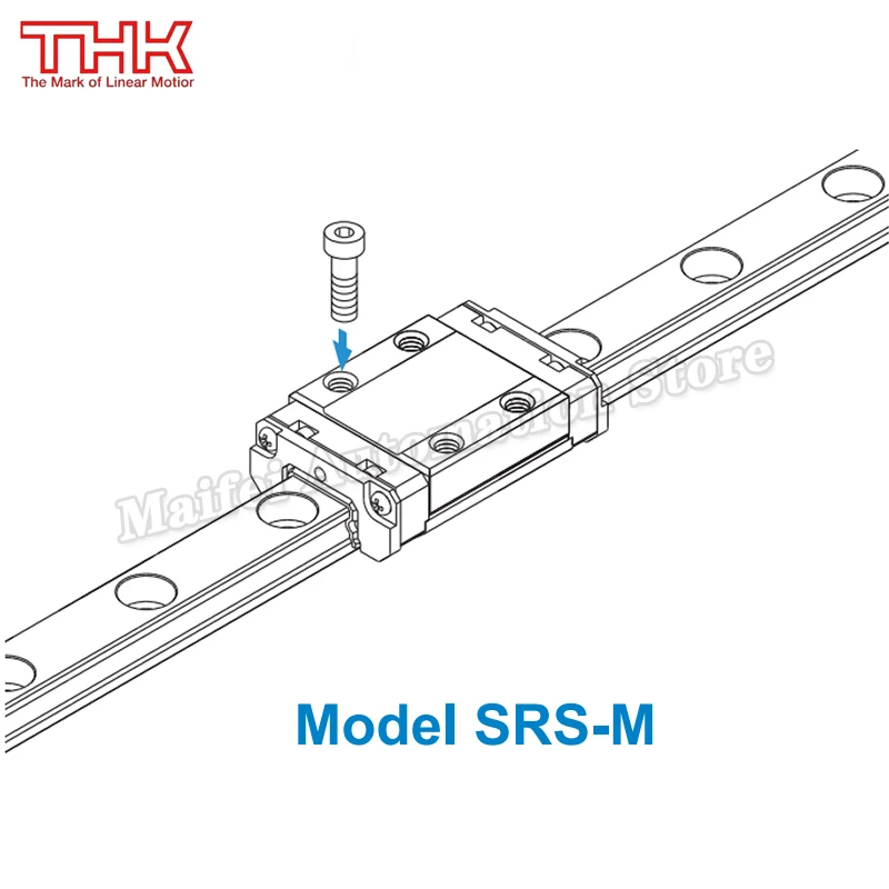 오리지널 THK SRS20M SRS20GM 블록 SRS20 SRS20M1UU SRS20MUUC1 SRS20GMUU 선형 가이드 슬라이더, 스테인레스 스틸 미니 슬라이더