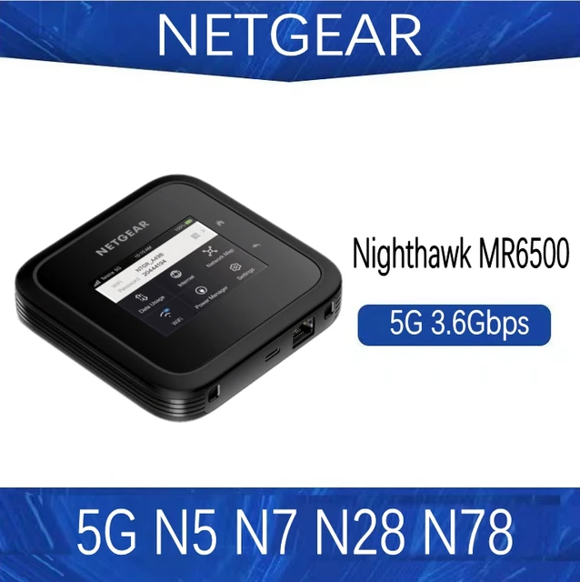 Разблокированный Wi-Fi интерфейс Netgear Nighthawk MR6500 M6 Pro mmWave Sub6 WiFi6e 3,6 Гбит/с 2,5G Ethernet порт SDX65 1