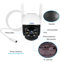 Caméra PTZ KERUI pour l'extérieur, caméra IP WiFi 5MP/8MP, fonctionne avec Tuya Smart, caméra de surveillance CCTV, suivi automatique, vision nocturne 2