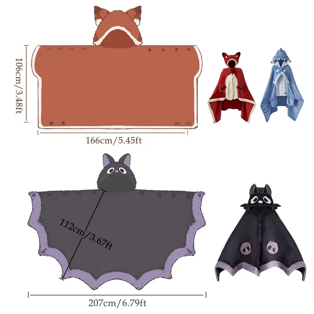 Ladies Night Wear Women's Nightgown Cartoon Winter Women Pajamas Gown Cloak Robe Air Conditioner Blanket Lunch Break Robes