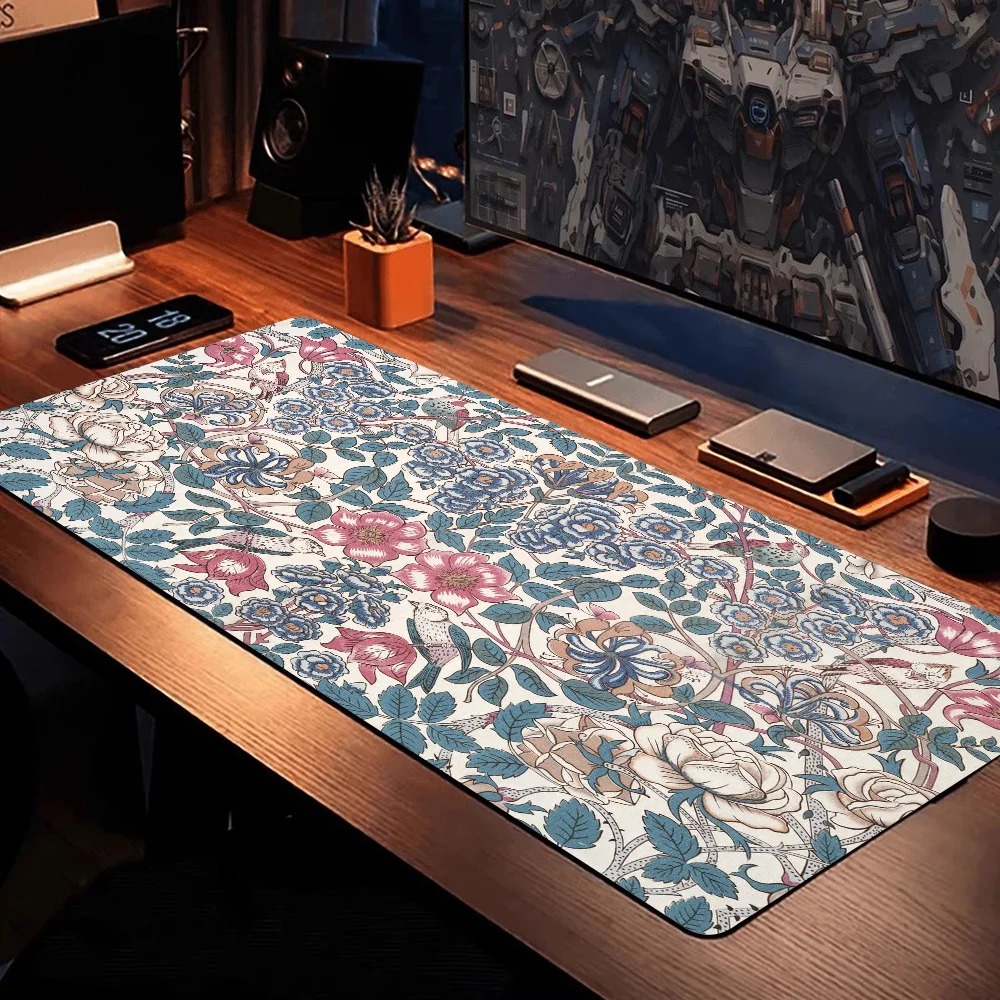 William Morris Girl Pad Gamer Play Mats Mousepad Size For Large Edge Locking Game Keyboard Pad 4