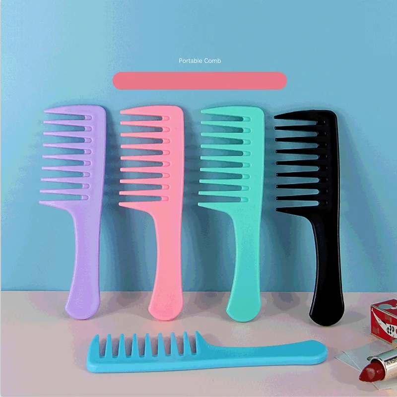 

High-Quality New Baby Kids Anti-Static Wide Tooth Comb For Curly Hair Hairbrush Salon Barber Reduce Hair Loss Hair Care Tool