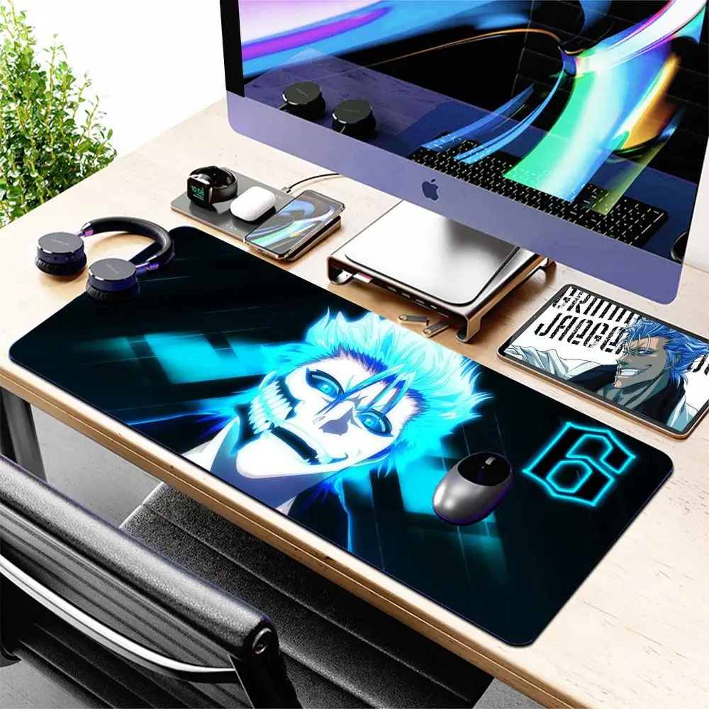 Bleach Grimmjow Fashion Cool Mouse Pad Large Anime Desk Mat Luxury Desktop Cartoon Gaming Gamer Keyboard Office Comp