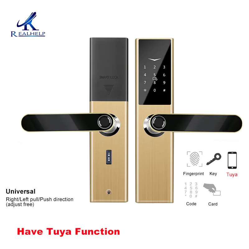 chamberlain remote Apartment Home Intelligent Fingerprint Lock Security WIFI Alexa/Tuya App Smart Lock Controll Wireless Remote Control Door Lock digital door lock Access Control Systems