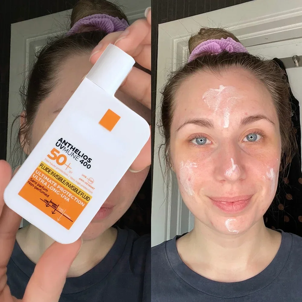 كريم حجب الشمس SPF50+ كريم سائل غير مرئي للحماية الفائقة وواقي من الشمس السائل غير المرئي للصيف