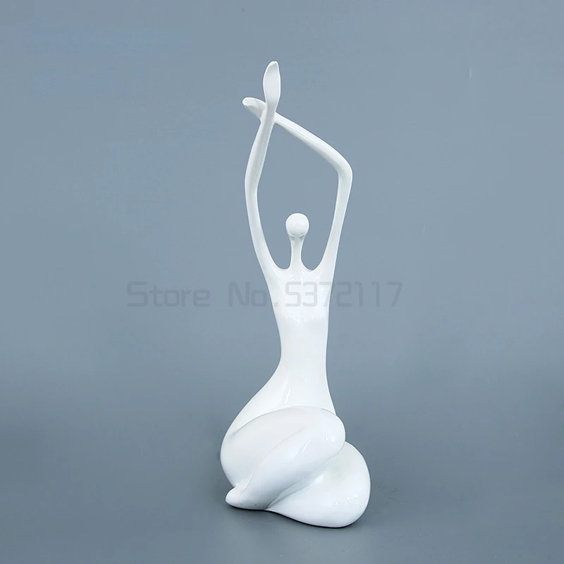 Sculpturale Schoonheid Abstracte Vrouwelijke Vorm Kunst Handgemaakt Polyresin Nude Belle Decoratief Beeldje Voor Woonruimtes