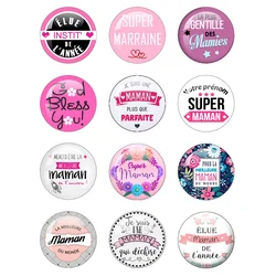 Great Loves I Love Mom And Dad Cabochon Glass 12mm-40mm Round Glass Demo  Back Making  Jewelry Findings Jewelry Gifts For