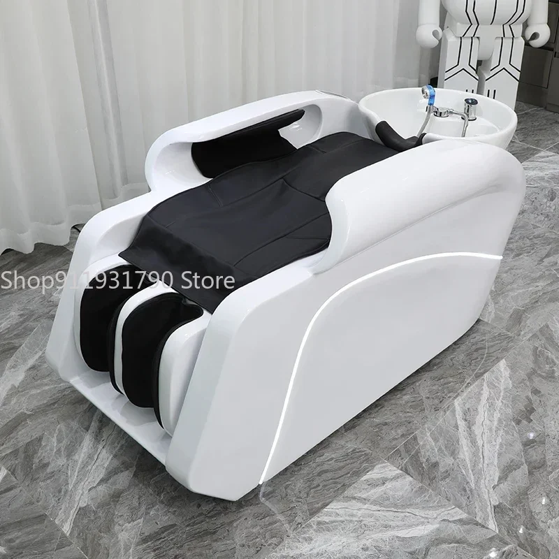 

Роскошное кресло-шезлонг для спа-салона, массажная эргономичная кровать для мытья волос с циркуляцией воды, массажная эргономичная мойка, оборудование для салона MQ50XF